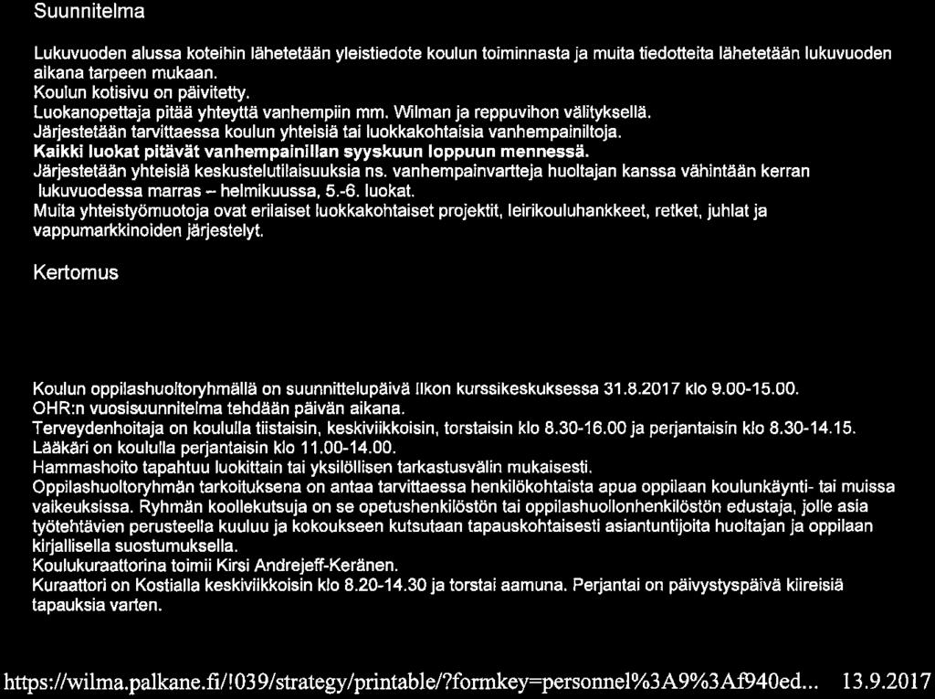 Kostian koulu Sivu 7/10 6, B -luokka, tiistai klo 8. 20-9. 05, erityisopettaja Sini Hietamäki 6.A -luokka, torstai klo 13. 20-14. 15, luokanopettaja Riitta Tiitola 6.