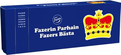 DE KLASSISKA SMAKERNA HAR FÅTT ETT NYTT FRÄSCHT UTSEENDE Pihlaja, Pätkis och Fazers Bästa har fått en ny elegant