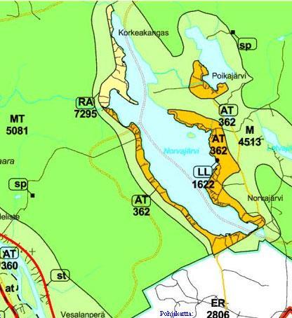 kaupungista noin 12 km pohjoiseen.