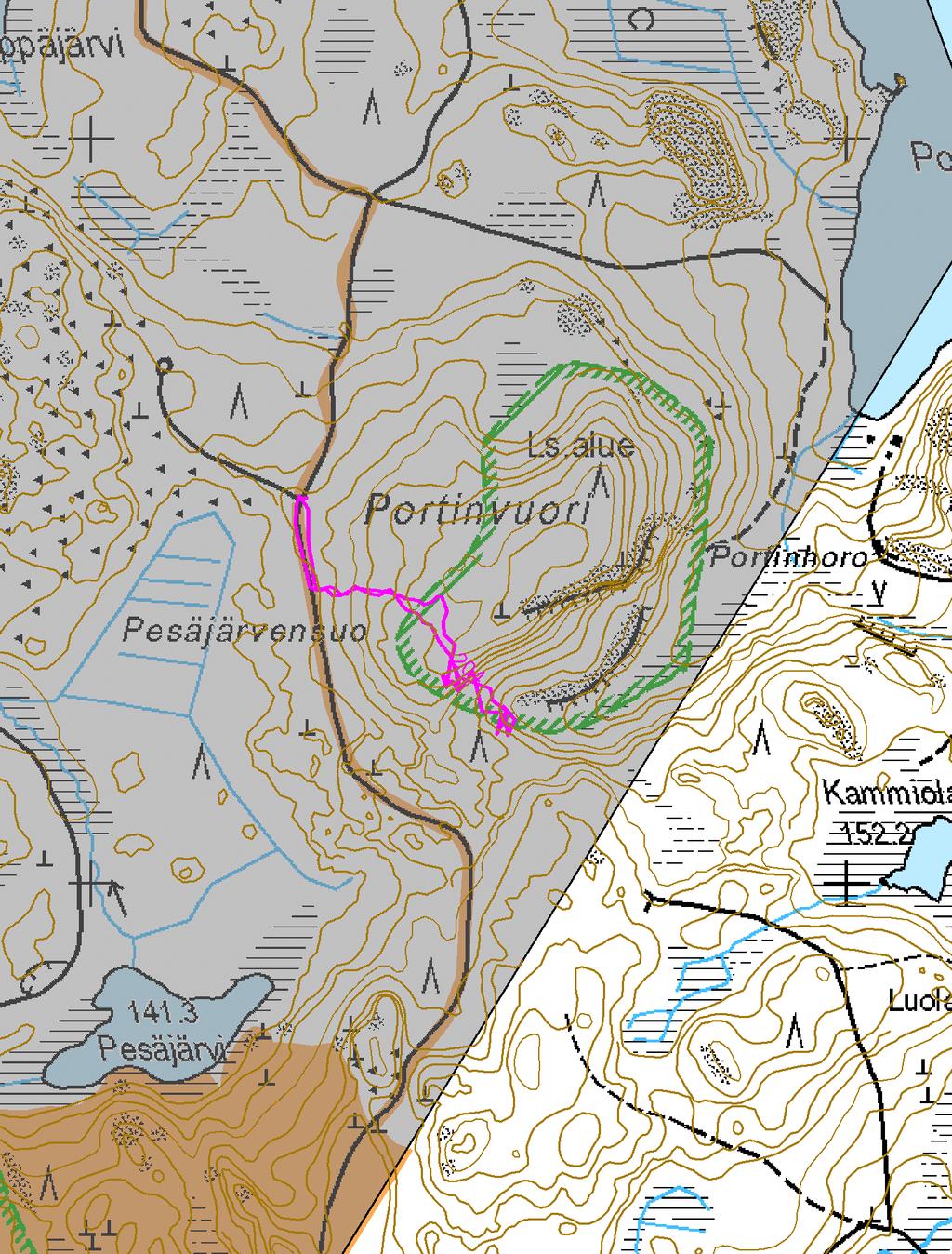 Portinvuori 1:7000 Metsähallitus 18.10.