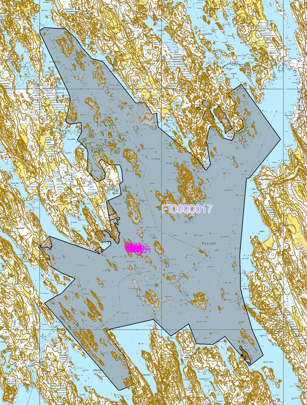 Kyyvesi 1:70000 Metsähallitus 18.10.