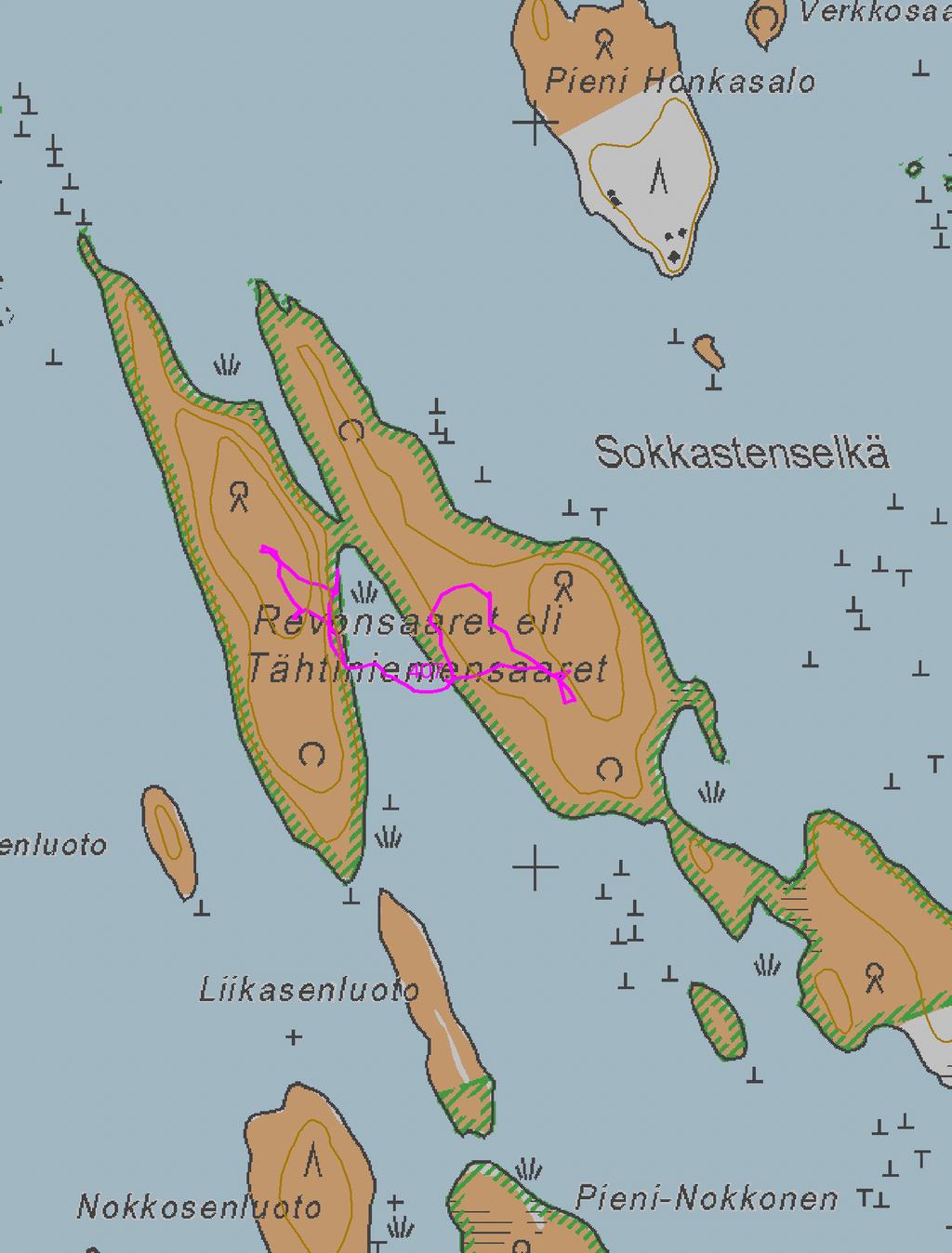 Tähtiniemensaaret/Revonsaaret 1:7000 Metsähallitus 18.10.
