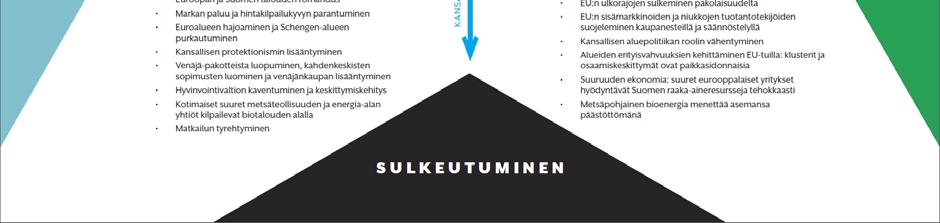 Niiden tarkoituksena on ohjata toimijoita ajattelemaan monipuolisesti ja johdonmukaisesti erilaisia vaihtoehtoisia kehityskulkuja ja siten parantaa edellytyksiä ymmärtää ajankohtaisia ilmiöitä,