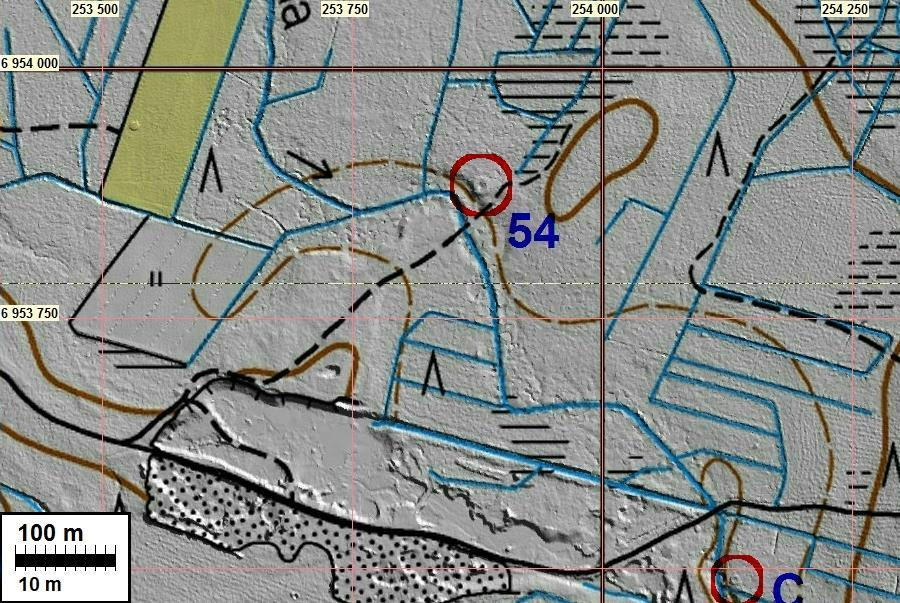 22 Muita havaintoja A-B, Rauhakangas Muinaisjäännösrekisteriin on merkitty yleisöilmoituksena tullut (v.