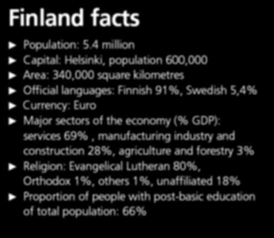 Finland facts P Population: 5.