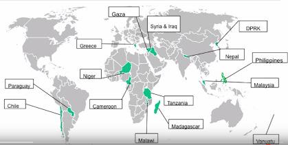 ShelterBox 2016 AVUSTUSKOHTEET 2016 Filippiinit / taifuuni Melor 900 Paraguay tulvat 2.525 Fiji taifuuni Winston 1.880 Ecuador maanjäristys 3.