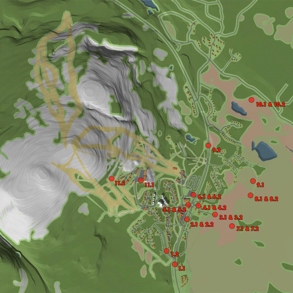 Rakentamisen maisemavaikutusten arviointia varten on Pyhätunturin alueesta laadittu 3Dmallinnus käyttäen alueen numeerista pohjakarttaa (maasto) ja satelliittikuvia (peitteisyys).