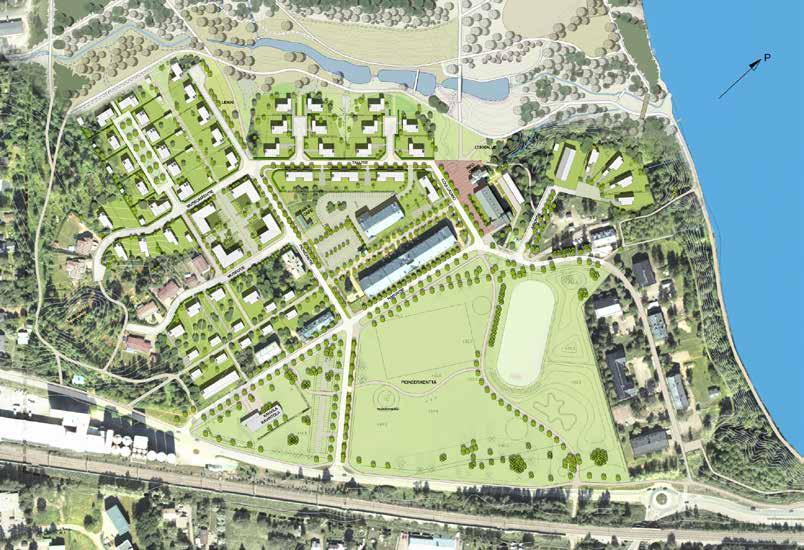 PIONEERIPUISTON ASUNTOMESSUALUEEN KORTTELIT PIONEERITIE PAJA-AUKIO TALLIPUISTO RANTAKORTTELI KALLIORINNE Pioneeripuiston asuntomessualueen korttelit Rantakortteli, korttelinumero 713 Rantakorttelin