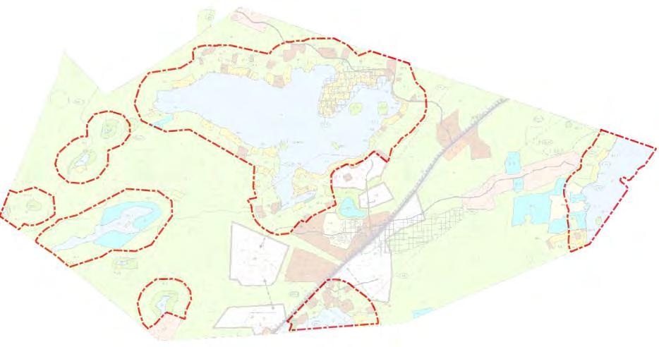 jäävien osayleiskaavojen ranta-alueilla on ratkaistu MRL 72 mukainen rantarakentaminen.