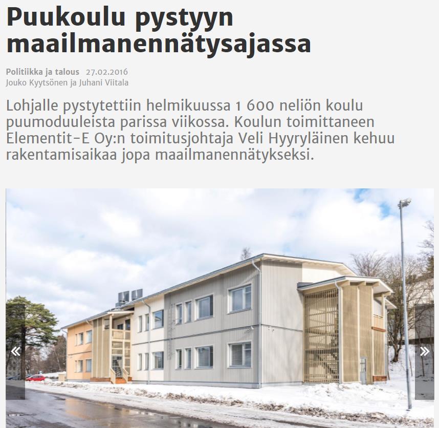 Anttilan ja Tytyrin koulut väistötiloihin Anttilan koululle nopeassa aikataulussa väistötila Linnainen Tytyrin koulu ylipaineistettiin Kummallekin koululle runsaasti