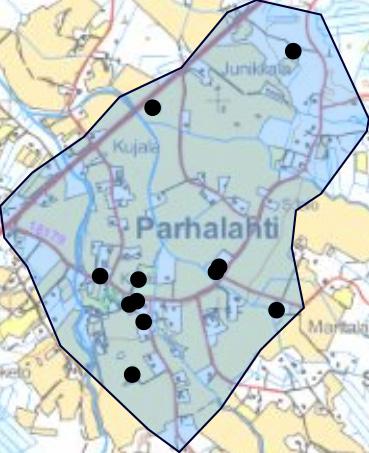Parhalahden koulu Parhalahden rukoushuone Rantala Syrjälä Kokonaisuutena Parhalahti on maakunnallisesti arvokas maisema-alue.
