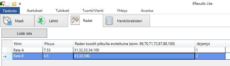 ERESULTS LITE -OHJELMAN PIKAKÄYTTÖOHJEET (AA, 24.4.2017) Ohje löytyy myös tulospalvelukoneen työpöydältä nimellä Ohje E-Results Liten käytöstä.pdf LUE NÄMÄ OHJEET ENNEN KUNTORASTEJA!