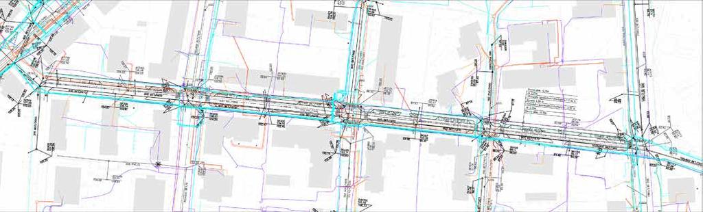 16 Puutarhakadun nykyinen maanalainen kunnallistekniikka: Hulevesiviemäri * Välillä Kyllikinkatu Tapionkatu ja Kalervonkatu Puistokatu 800 (rak.