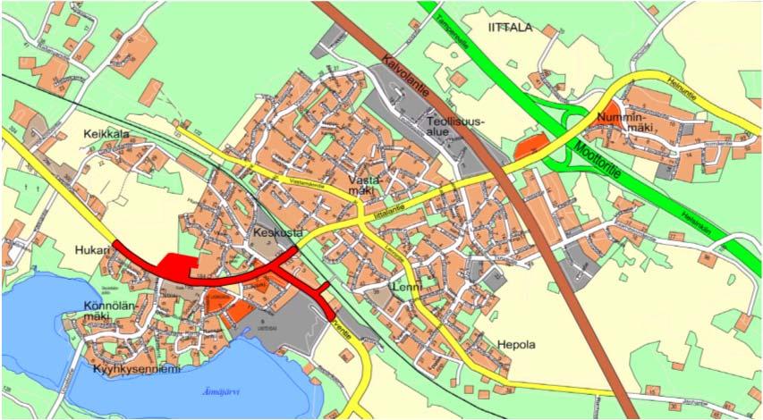 4 Alustava suunnittelualue on merkitty punaisella. 3. ALOITE Asemakaavamuutos laaditaan kaupungin aloitteesta. 4. NYKYINEN SUUNNITTELUTILANNE 4.1 Maakuntakaava Valtioneuvoston 28.6.