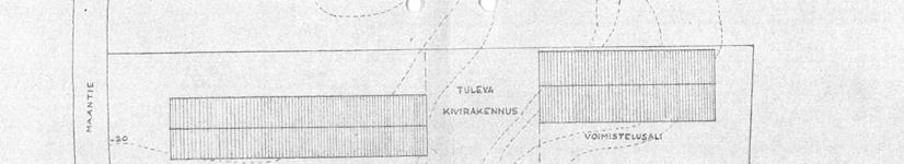 1955 uudisrakentamisen tieltä. Koulutoiminnan alkaessa alueella oli vielä muitakin maatilan rakennuksia, mutta ne ovat kaikki sittemmin hävinneet.
