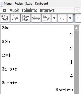 talletettuna mitään