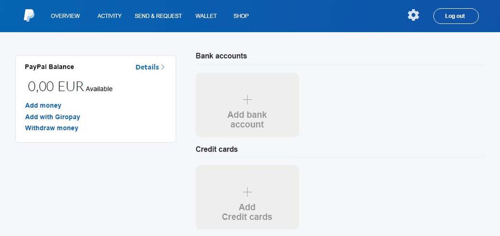 Vaihe 4: Lisää pankkitili tai luottokortti 4 Käyttääksesi PayPalia maksuihin, sinun on annettava pankkitili- tai luottokorttitietosi sekä syntymäaikasi.