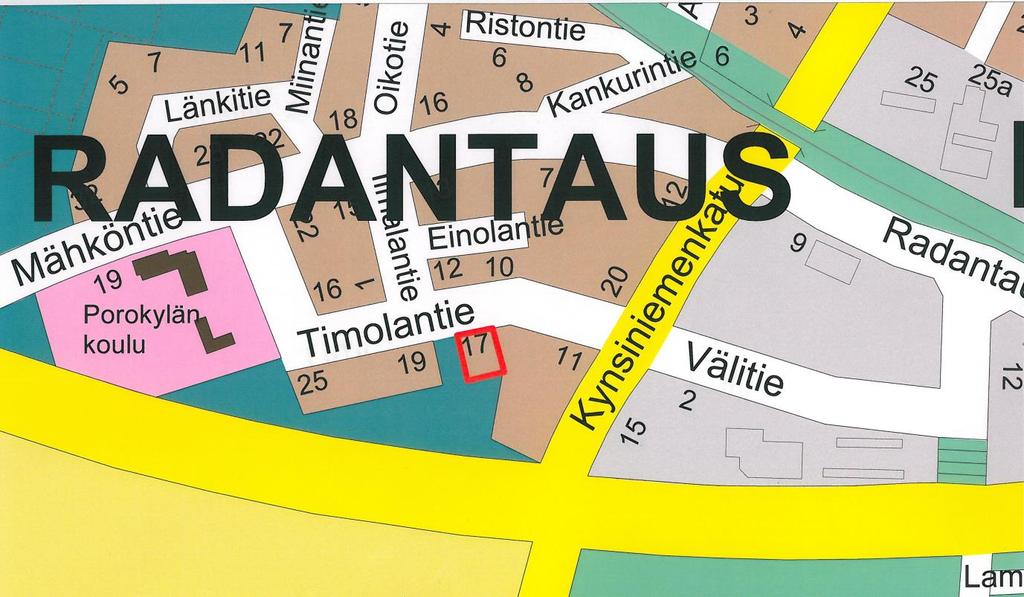 1 NURMEKSEN KAUPUNKI Radantauksen 136 kaupunginosan asemakaavamuutos ja sitovat tonttijaot (Osakortteli 152) Kuva 1:
