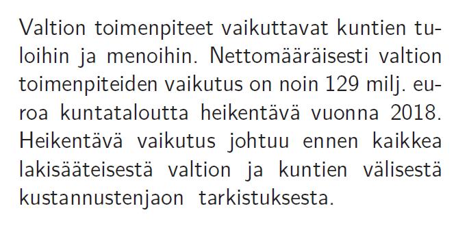 Miten arviointi on tehty? Esitys valtion vuoden 2018 talousarvioksi julkaistu 19.