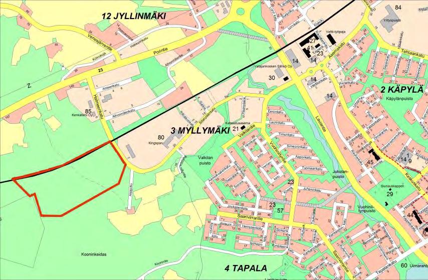 214005190 2 Asemakaavan selostus Ympäristökeskus 28.03.2017 1 PERUS- JA TUNNISTETIEDOT 1.1 Tunnistetiedot 1.2 Kaava-alueen sijainti Asemakaava koskee: Kankaanpään kaupungin 4.