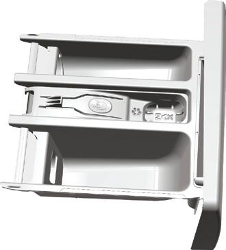 4.2.6 Brug af vaskemiddel og skyllemiddel 2 Når du bruger vaskemiddel, skyllemiddel, stivelse, farvestof, blegemiddel og farvefjerner, afkalker, læs fabrikantens instruktioner på pakninger