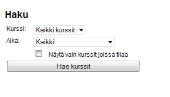 5 Ohjelmalliset sivut Tässä luvussa kuvataan Tisma ekurssin niin kutsutut ohjelmalliset sivut, eli sellaiset sivut joiden sisältö luodaan tietokannan pohjalta. 5.