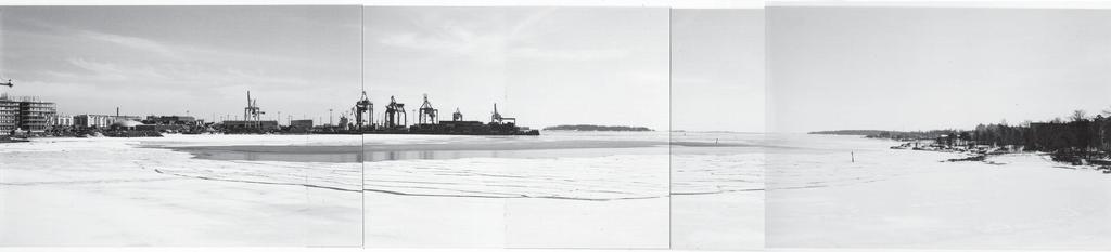 JÄTKÄSAARI PIHLAJASAARET MELKKI LAUTTASAARI, VATTUNIEMI Lauttasaaren sillalta avautuva kehystetty näkymä avomerelle.