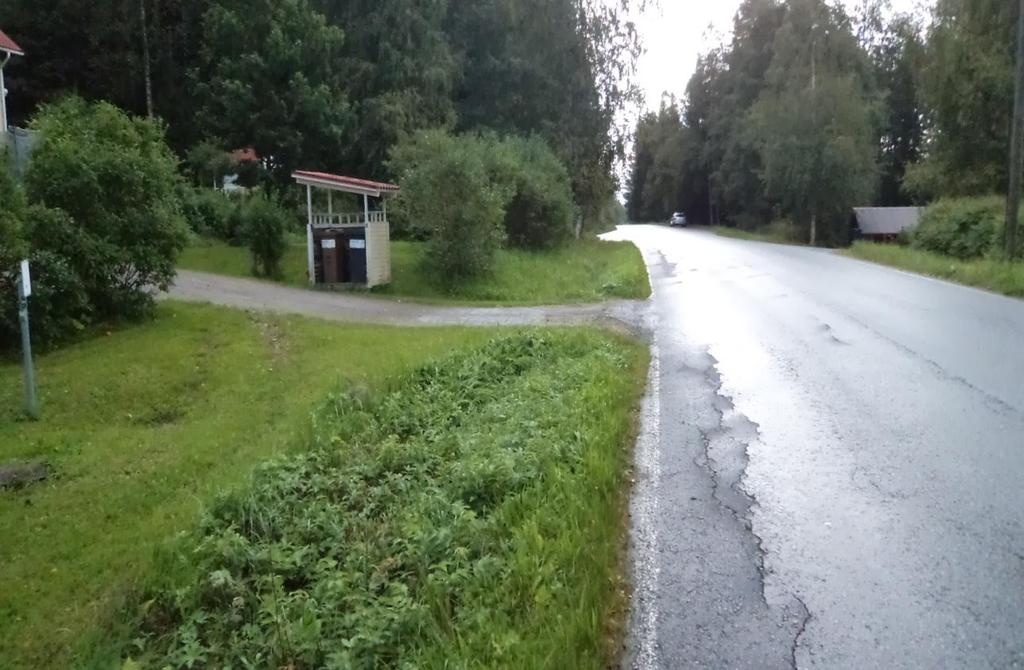 linjauksen siirto Ruokkeen taajaman kohdalla.