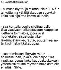 enintään 100 m2 voi olla