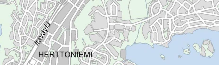 osuus kulkisi korttelin 45199 itäistä reunaa (ks. Kuva 5), johon Lidlin myymälä sijoittuisi.