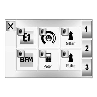 R & GO: GENEREL BESKRIVELSE (2/7) 45 46 49 50 52 51 48 47 Skærmbilleder med favoritfunktioner Systemet R&Go giver mulighed for