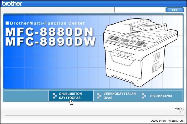 14 Ohjelmisto- ja verkkoominaisuudet 14 CD-ROM-levyllä oleva HTML-muotoinen Käyttöopas sisältää julkaisut Ohjelmiston käyttöopas ja Verkkokäyttäjän opas.