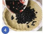 Mama`s Berrypie Shell 100 g margarine ½ dl sugar 1 egg Cream margarine and sugar, beat in the egg.