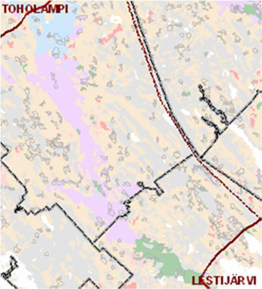 Lähimpiä pohjavesialueita ovat Parhiala, noin 0,6 km etäisyydellä ja Syrinharju noin 1,3 km etäisyydellä hankealueesta länteen.