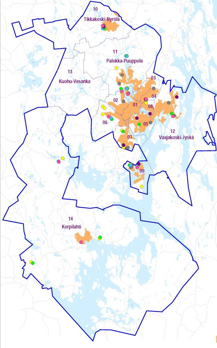 OMAKOTITONTTITARJONTA Kaupungin tarjoamat omakotitontit Kaavallisesti varaudutaan kaupungin maille 400 AOtontin jatkuvaan reserviin; tonttien menekkiä seurataan tiiviisti.