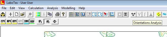 LIITE 1 (20) Valitaan työkalupalkista Orientations Analysis -ikoni: Tällöin saadaan käyttöön