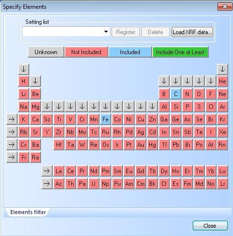 Valitaan kohta Elements ja sen jälkeen valitaan Specify Elements