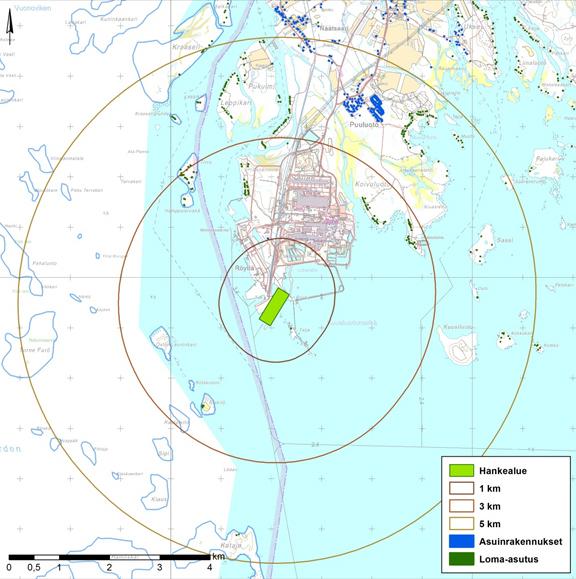 25.1.2016 7 (26) 2.1.3 Liikenne 2.1.4 Maanomistus Kuva 4. Asutuksen sijoittuminen suhteessa kaava-alueeseen.