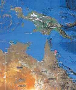 Op 19 april 1770 kwam dit continent in zicht, ongeveer ter hoogte van waar nu Sydney ligt, en hierna is gedurende de volgende vier maanden de oostkust van Australië in noordelijke richting zo veel