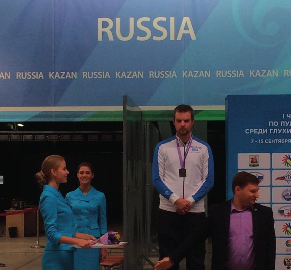 Ilmakivääri 10 m 60 ls miehet 1. Oleksandr KOSTYK UKR 205,6 KE 2. Sebastian HERRMANY GER 197,4 3. Thomas MÖSCHING SUI 178,5 Pistooli 25 m 60 ls naiset 1. Anastasiia LAZEBNYK UKR 2.