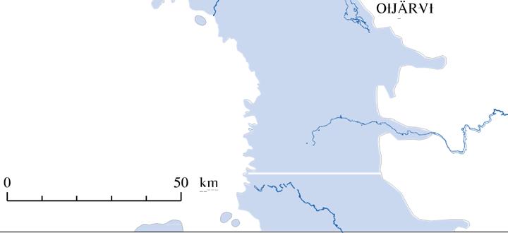 Rovaniemen pohjoispuolella olevan Kaakkurilammen Litorinamerestä erkaantumisen kynnyskorkeus on noin 79 m