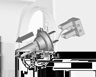 Vapauta polttimon pidin kiertämällä sitä vastapäivään. Irrota lampun kanta heijastimesta. 3. Irrota polttimo johtoliittimestä vetämällä. 4.