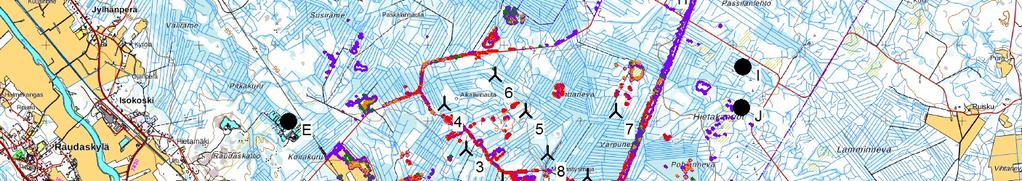 Finish TM ETRS-TM35FIN-ETRS89 East: 396 North: New WTG Shadow receptor Flicker map level: Height