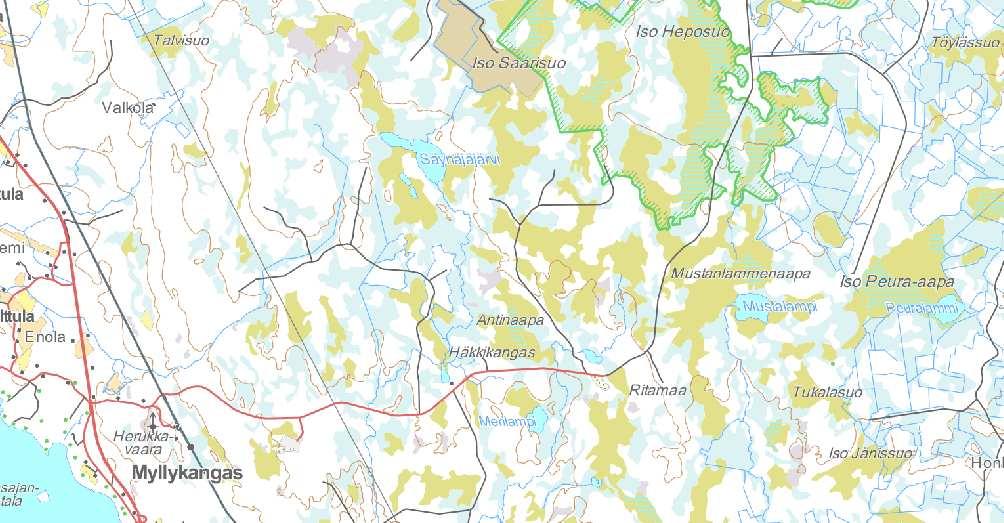 FCG SUUNNITTELU JA TEKNIIKKA OY Melu- ja varjostusmallinnukset 15 25) 21.4.21 3 MELU- JA VARJOSTUSMALLINNUSTEN TULOKSET 3.