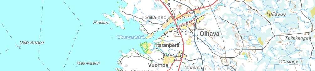 I Olhava Nyby Myllykangas Melutaso ISO 9613-2, YM2/214) 35 dba) 4 dba) 45 dba) Laskentakohde "A-I" B A H G F D E C Kuva 3.