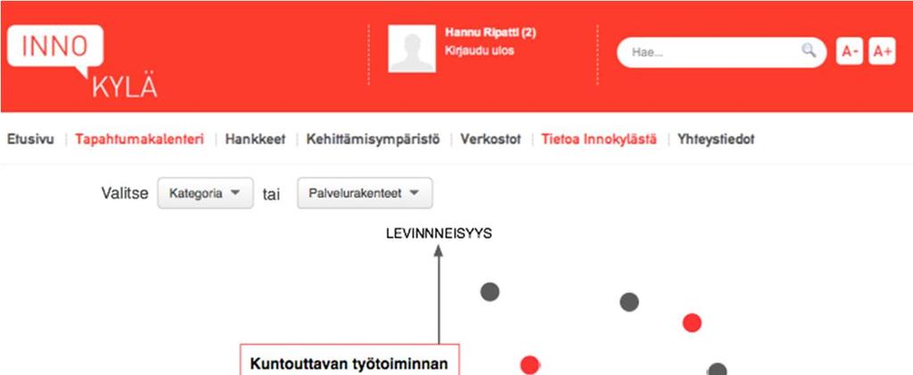 Kokonaiskuva Toimintamallit jaoteltuna kategorian tai aiheen mukaisesti ja esitettynä