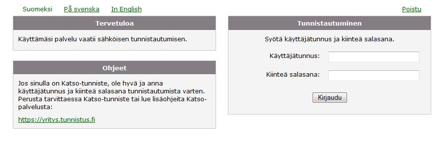 4. Kirjautuminen 2/5 Syötä