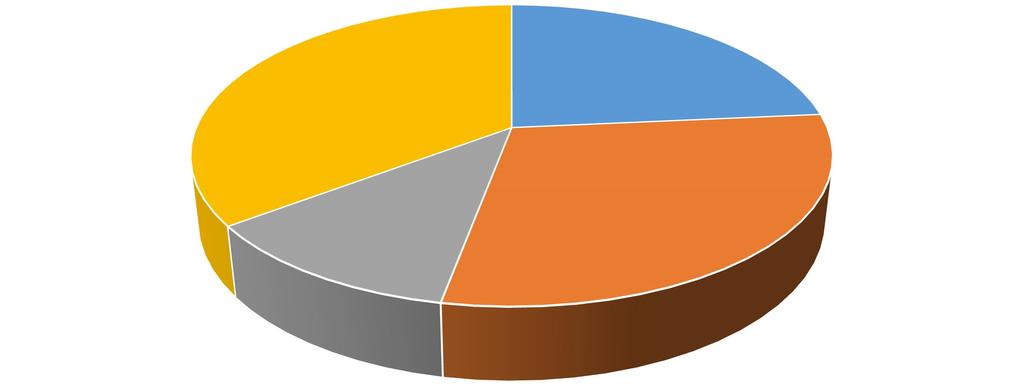 Vartinojan tuulivoimakysely: Vastaajien kokemukset melun häiritsevyydestä 1 2 3 4 Kuva 3.