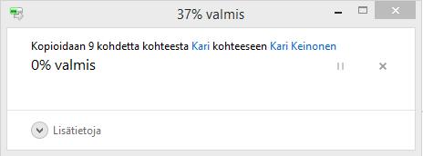 Tätä kirjoitettaessa löytyi palautusohje ainakin englanninkielisenä Windows 8.1 -varmistusohjelmalle.