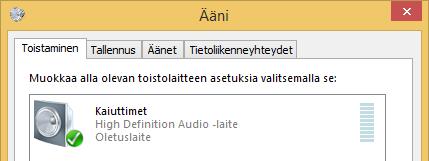 Ääni (Sound) Nykyisiin tietokoneisiin on liitetty usein kaiuttimet tai mikrofoni ja siten koneella voidaan kuunnella musiikkia, nauhoittaa puhetta, katsella elokuvia ja jopa käsitellä, editoida